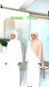 (READY STOCK) TEJA EMBROIDERY SHAWL-Selendang Sulam Premium Chiffon