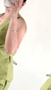 SMALL TO LARGE • Vina Deep V Neck Halter Top and Shorts Terno