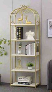 Kệ lồng chim vuông mặt gỗ MDF khung kim loại sơn tĩnh điện đựng túi phụ kiện và nhiều món đồ khác sang trọng hiện đại