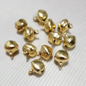 กระพรวน กระพรวนเงินทอง 10 มิล (50 ชิ้น ) กระดิ่ง มีเสียง