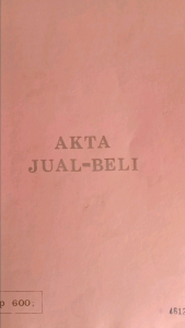 Blanko akta ajb akta jual beli tahun 1978