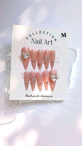Móng tay thiết kế Nail box mắt mèo hồng mã số AB8
