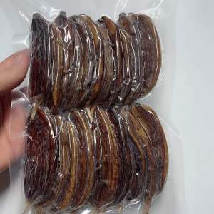 Chuối Hồng Sấy Dẻo Vỏ Lụa - Túi Hút Chân Không 500g - Đặc Sản Bến Tre