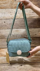 TAS SELEMPANG WANITA CHIBAO KANVAS BORDIR AG1040-22 4Sleting