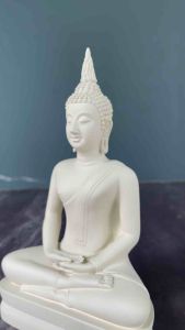 Buddha Minimal พระพุทธรูป พระพิมพ์สุโขทัย ปางสมาธิ สีขาวงาช้าง ขาวด้าน งานพรีเมี่ยม งานลิขสิทธิ์แท้จากทางร้าน วัสดุเรซิ่นเกรดพรีเมี่ยม