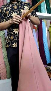 Kain Cringkle Polos Airflow & Kain Kusut Premium untuk Bridesmaid