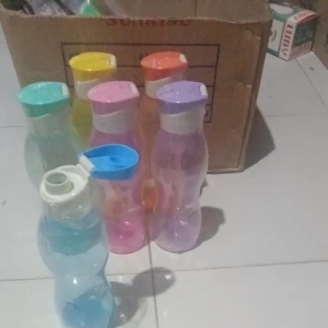 Botol minum 500 ml plastik tutup flip top kencang BPA free
