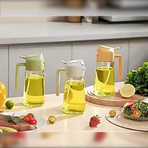 ✳️Ready Stock✳️ 470ML 2 IN 1 Leak Proof Glass Spray Oil Bottle倒喷两用防漏油壶