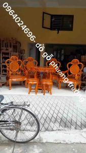 bộ bàn ghế Guột gỗ gụ 7 món