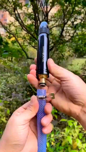 CHR303 高压水枪喷头 High Pressure Water Gun Nozzle Alloy Black Pressure Washer 3-mode Powerful Gardening Car Washer Nozzle