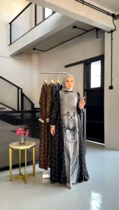 [COD] XARENE MIDI DAN DRESS BY NADHEERA LUXURY✔GAMIS TERBARU✔