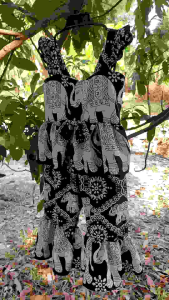 ชุดของขวัญด็กช้าง ขาม้า สวยใส ผ้าไหม อิตาลี่สีไม่ตก เป้าไม่แตก