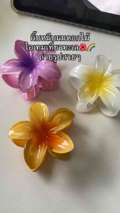 Flower hair clips กิ๊บติดผม ดอกไม้ ลีลาวดี (ขนาด 8 cm)