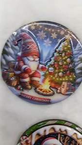 3D Wooden Christmas Refrigerator Magnet | Santa Claus & Christmas Gnome Fridge Magnet | Christmas Ref Magnet | Holiday Home Decoration | Cute Xmas Souvenir Gift | Wooden 3D Magnet Collection
