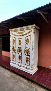 PROMO ALMARI JATI PINTU 3 CAT DUCO