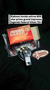 Klakson honda astrea prima grand impressa legenda federal hitam 12v