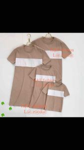 Fashion White Family T-shirt Dress W/pocket Cotton 5 Colors EYY EYI CEYY CEYI