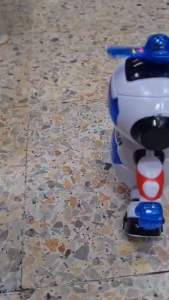 No.2865(ดี)Robot ชนถอย หมุนตัวมีกังหัน มีเสียงมีไฟ lu/jo 11