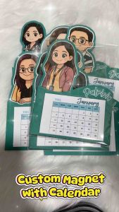 Custom Chibi Ref Magnet with 2027 Mini Calendar