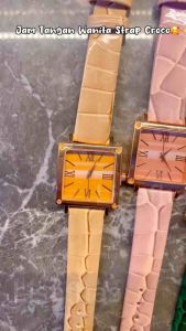 TRILLION ID Jam Tangan Wanita Strap Tali Kulit Premium JW45 - Jam Tangan Wanita Korean Look - Jam Casual COD