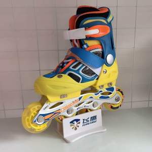 Giày Patin Trẻ Em Cougar 3 màu HỒNG VÀNG ĐỎ  TẶNG KÈM BỘ BẢO VỆ TAY CHÂN