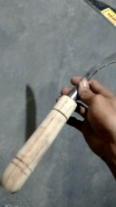 Sabit Baja Asli Super Tajam Cap BINTANG MAS - Arit Rumput Baja Isen Khas Pande Jawa