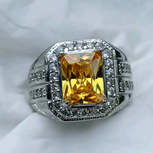 CINCIN BATU YELLOW TOPAS CUTTING KOTAK MINIMALIS
