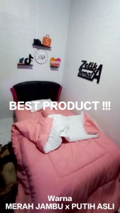 Bedcover Set POLOS KOMBINASI 2 WARNA / MIX TWOTONE Lengkap Selimut & Sprei Set Ukuran Single / Queen / King / 120 / 160 / 180