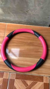 Cover stir sarung stir semua minibus sigra calya avanza apv dll (hitam pink)