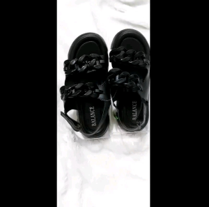 Balance 2312-B2 Sandal Import Sandal Wanita Import Wanita Sandal Rantai Wanita Sandal Wanita Karet Jelly Wedges Platform Tebal Tali Belakang Strap Rantai Dua