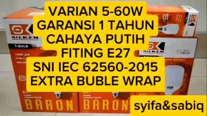 BOHLAM LED / LAMPU LED GARANSI 1 TAHUN 5W-60W SILKEN BARON PAKET 10 PCS