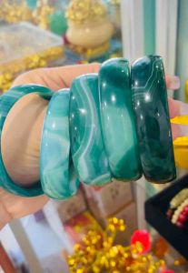 Vòng tay nam nữ đá ngọc thuỷ tảo phong thuỷ