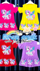 Dress anak perempuan/daster anak perempuan Little Pony