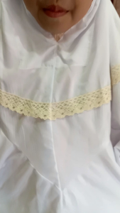 Mukena Terusan Anak SD Remaja Polos Lajuran Renda Kalung Katun Premium Free Tas