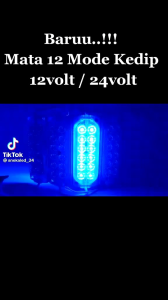 Lampu Kolong Modul Led Mata 12 Truk Bis 24 Volt Nyala Kedip