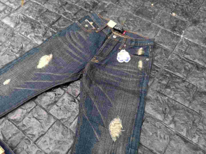 กางเกงยีน​ส์​Justin​ SAM70​ แท้​เซอร์ทรงกระบอกเล็ก