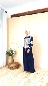 Heela dress By Yessana Terbaru Gamis viscose twill