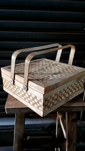 Hampers hari raya - box bambu - rantang bambu kotak - keranjang serbaguna