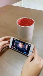 Liftable Foldable Phone Holder Stand HP di Meja Folding