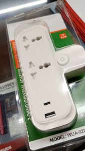 OMNI Universal Adapter with USB Charger (2-Gang) - WUA-022-PK