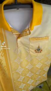 เสื้อโปโลสีเหลืองผ้าจูติเนื้อผ้าเกรมพรีเมียม ไม่ยืดไม่ย้วยใส่ได้ทั้งชาย/หญิง