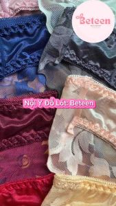 Combo 3 Quần Lót Nữ Cao Cấp  Quần Sịp Nữ Lụa Phối Ren Sau Thời Trang Cao Cấp Mềm Mịn Quyến Rũ Co Giãn Thoáng Khí - BETEEN : Nội Y Đồ Lót