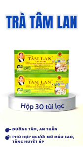 Trà Tâm Lan Hộp 30 Túi Lọc - Thanh Nhiệt Giải Độc - Hổ Trợ Tốt Cho Người Mỡ Máu - Tăng Huyết Áp
