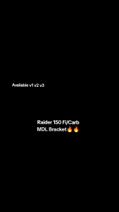 Raider 150 Fi/Carb Mini Driving & Auxiliary Light Bracket