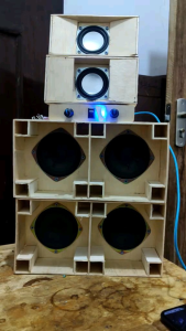 PROMO SOUND MINIATUR POLOS TANPA DI CAT FULL SET siap pakai.BOK Planar Double dengan Speaker sub 4 inc dan 2 BOX Midle Single 2 inc siap bunyi boss