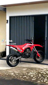 Decal Stiker Supermoto CRF 150 L Merah Glossy Free Laminasi