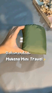 Mukena Mini Travel Parasut Korea Dewasa 3 in 1 (GRATIS SAJADAH)