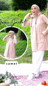 Jaket Tebal Musim Dingin Dewasa Perempuan Bandung Hoodie Murah Gumi Jacket Marun