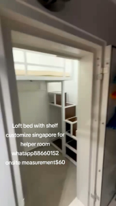 Loft bed customize for helper room singapore