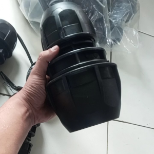 Sambungan Pipa HDPE Reducer Coupler 90 mm x 63 mm atau 3 inch ke 2 inch